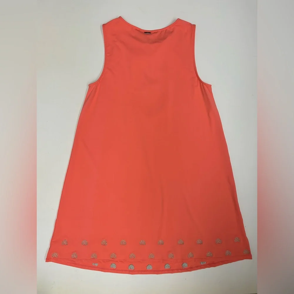Cabana LifeCoral Sleeveless Dress with Embroidered Details - Picture 5 of 5